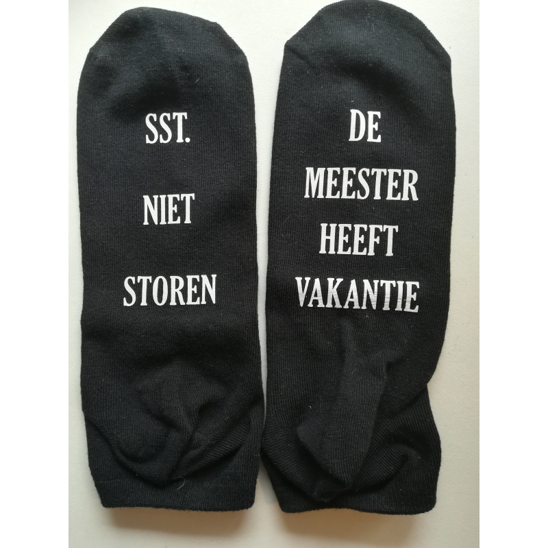 Sokken - sneakersokken voor juf of meester